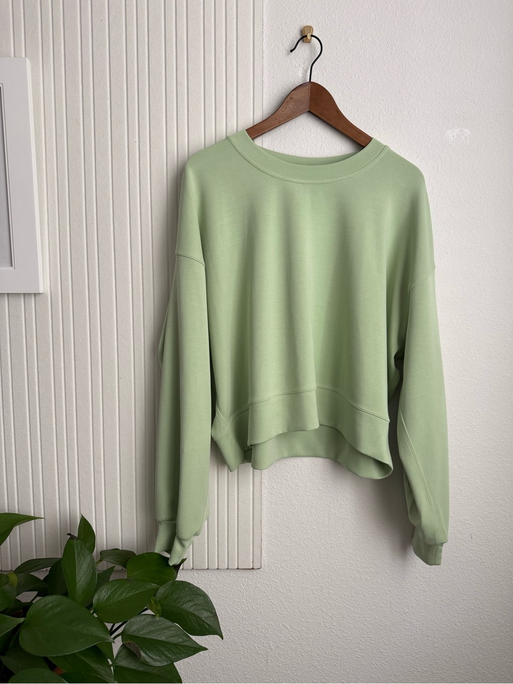 Lululemon Perfectly Oversized Softstreme Mint Green Pullover Crewneck Sweatshirt